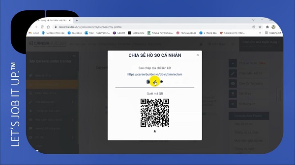 Review tính năng Share Profile của ViralHire