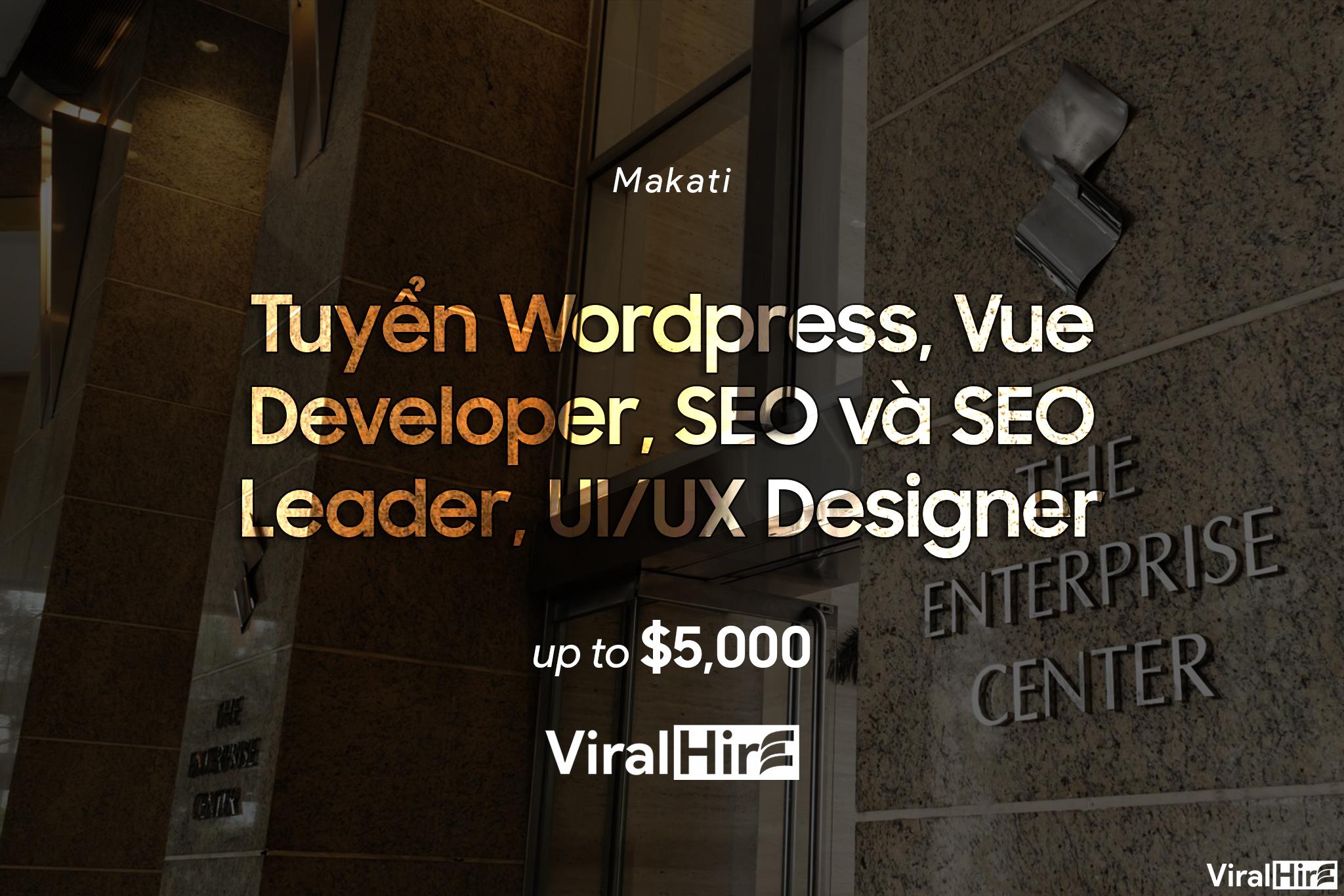 Makati: Job Lập trình WP dev Vue, SEO, UI/UX mới nhất 03/01/2024