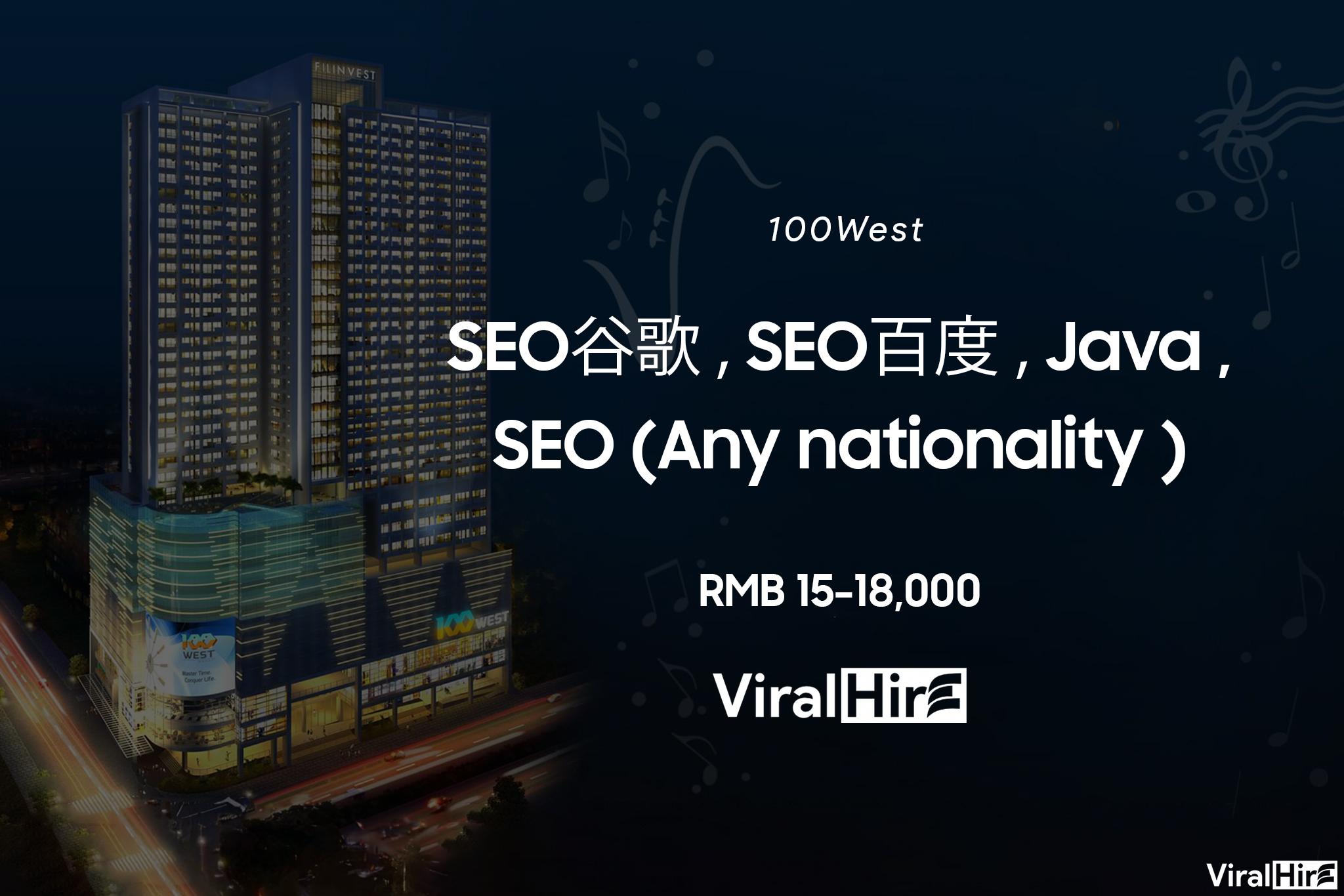 Makati 100West: SEO, Java English & chinese